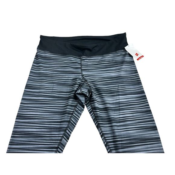 Hanes Sport Active Gear Athletic Leggings Sz XXL 2XL Gray Black Full Length NEW - Picture 7 of 10